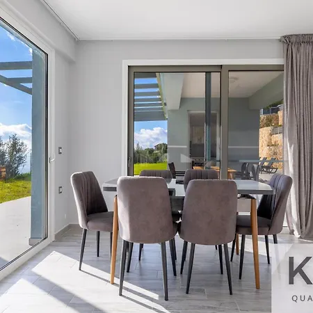 Two Golden Sun With Private Pools Near Skala Village Villa *